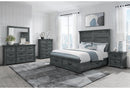 TATUM BROWN KING BED GROUP WITH STORAGE