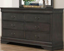 Mayville 6 Drawer Dresser in Gray 2147SG-5