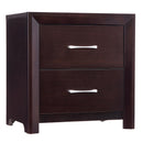 Edina 2 Drawer Nightstand in Espresso-Hinted Cherry 2145-4