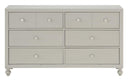 Wellsummer 6 Drawer Dresser in Gray 1803GY-5