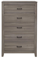 Waldorf 5 Drawer Chest in Dark Gray 1902-9