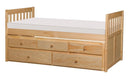 Bartly Twin/Twin Trundle Bed w/ 2 Storage Drawers in Natural B2043PR-1*