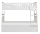 Galen Twin/Full Bunk Bed w/ Storage Boxes in White B2053TFW-1*T