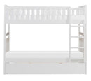 Galen Twin/Twin Bunk Bed w/ Twin Trundle in White B2053W-1*R