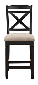 Baywater Counter Height Chair in Black (Set of 2)