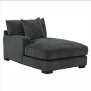 Worchester Left Side Chaise in Gray 9857DG-LC