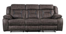 Madrona Double Reclining Sofa in Dark Brown 9989DB-3