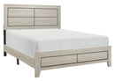 Quinby King Panel Bed in Light Brown 1525K-1EK
