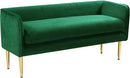 Audrey Green Velvet Bench