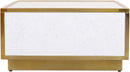 Glitz White Faux Marble Coffee Table