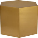 Hexagon Brushed Gold Coffee Table