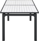 Nizuc White manufactured wood Outdoor Patio Aluminum Dining Table