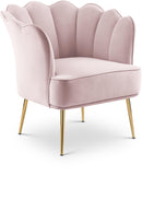 Jester Pink Velvet Accent Chair