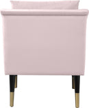Elegante Pink Velvet Accent Chair
