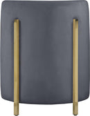 Rotunda Grey Velvet Accent Chair