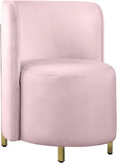 Rotunda Pink Velvet Accent Chair