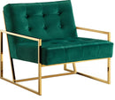 Pierre Green Velvet Accent Chair