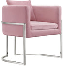 Pippa Pink Velvet Accent Chair