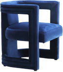 Blair Navy Velvet Accent Chair