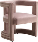 Blair Pink Velvet Accent Chair
