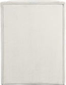 Rivet Cream Velvet Accent Chair