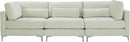 Julia Cream Velvet Modular Sofa (3 Boxes)