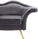 Lips Grey Velvet Sofa