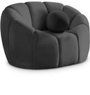 Elijah Grey Velvet Chair