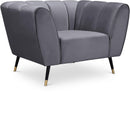 Beaumont Grey Velvet Chair