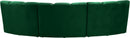 Infinity Green Velvet 3pc. Modular Sectional