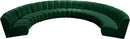 Infinity Green Velvet 8pc. Modular Sectional