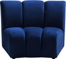 Infinity Navy Velvet Modular Chair