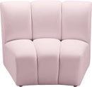 Infinity Pink Velvet Modular Chair