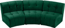 Limitless Green Velvet 3pc. Modular Sectional