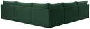 Jacob Green Velvet Modular Sectional