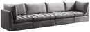 Jacob Grey Velvet Modular Sofa