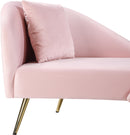 Nolan Pink Velvet Chaise