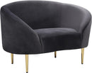 Ritz Grey Velvet Chair