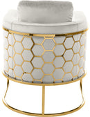 Casa Cream Velvet Chair