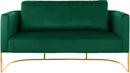 Casa Green Velvet Loveseat