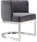 Gianna Grey Velvet Dining Chair