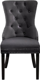 Nikki Grey Velvet Dining Chair