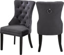 Nikki Grey Velvet Dining Chair