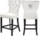 Nikki Cream Velvet Stool