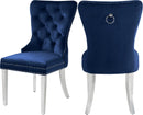 Carmen Navy Velvet Dining Chair