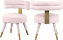Fitzroy Pink Velvet Dining Chair