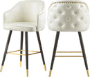 Barbosa White Faux Leather Counter/Bar Stool