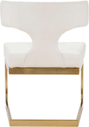 Alexandra White Faux Leather Dining Chair