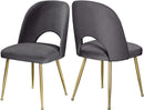 Logan Grey Velvet Dining Chair