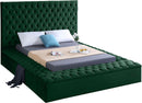 Bliss Green Velvet King Bed (3 Boxes)